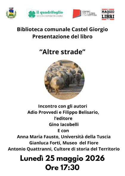 Il Maggio dei Libri: presentazione del volume “Altre strade” 