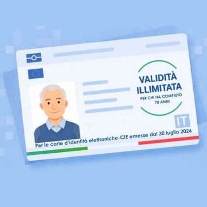 Carta d’identità elettronica, validità illimitata per i cittadini over 70