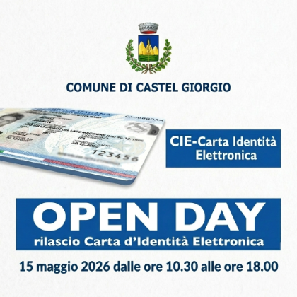 Open Day per il rilascio delle CIE - Maggio 2026