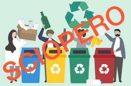 Avviso Sciopero raccolta rifiuti del 28 novembre 2025