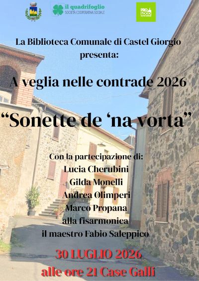 Sonette de na vorta 30.07.26