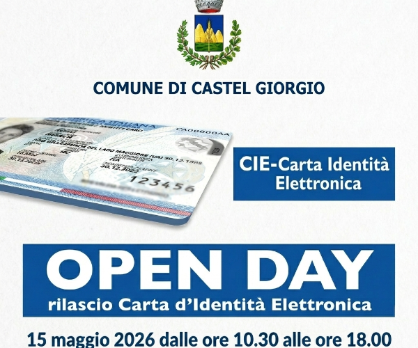 Open Day per il rilascio delle CIE - Maggio 2026